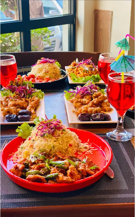 A spread of Chinese dishes served at the restaurant